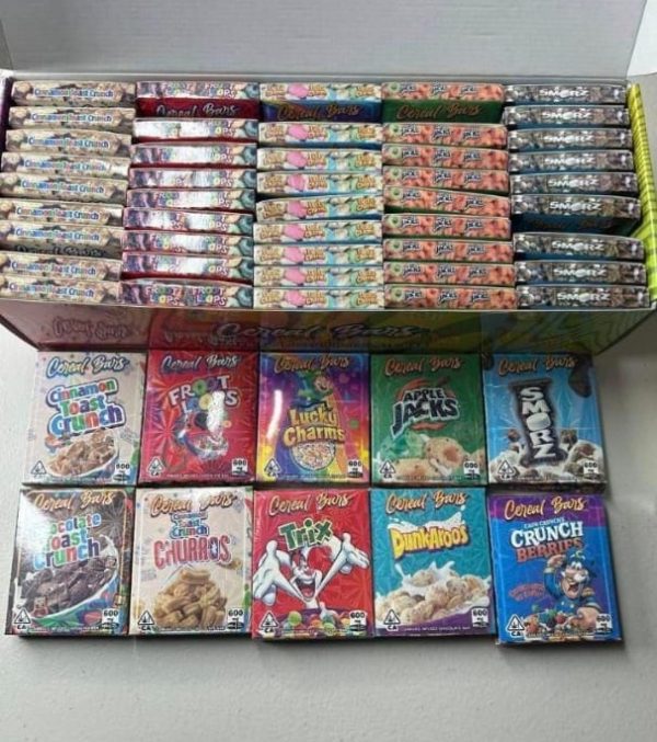 Cereal chocolate bars( a box of 50 bars with all flavors)